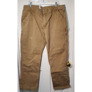 Carhartt B324 DKH Relaxed Fit Work Pants 40x30 Men’s Canvas Carpenter Khaki Tan